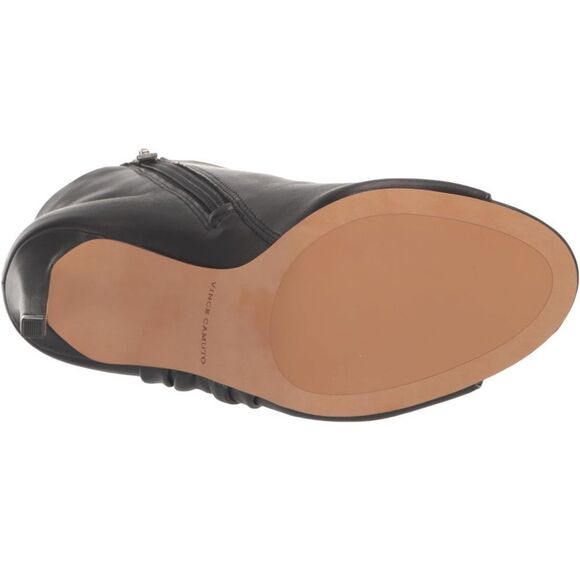 ♥️ Vince Camuto Black Peep-Toe Heeled Boots - Picture 12 of 16